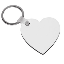 Conf.10 pz. Portachiavi in MDF forma cuore