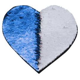 Patch cuore bianco/royal