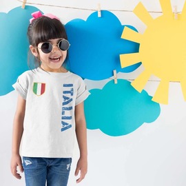 T-shirt bambino bianca con stampa diretta A4