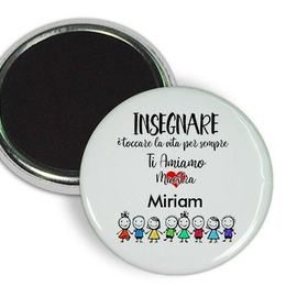 Bottone tondo personalizzato con magnete