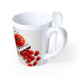 Tazza conica 12 once con cucchiaino