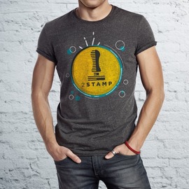 T-shirt colorata con stampa diretta A4