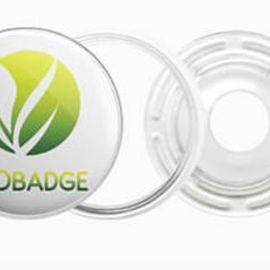 Bottone badge biodegradabile 