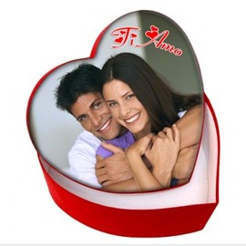 Scatola personalizzabile a cuore 