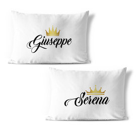 Coppia federe guanciale letto 