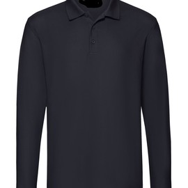 Polo manica lunga blu navy