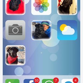 Plaid 100x150cm con grafica iphone