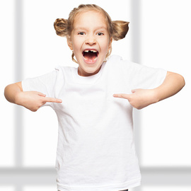 BSK010 T SHIRT BAMBINO BIANCA