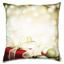 Cuscino con pacchetto regalo