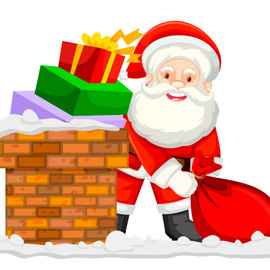 Babbo Natale e il camino