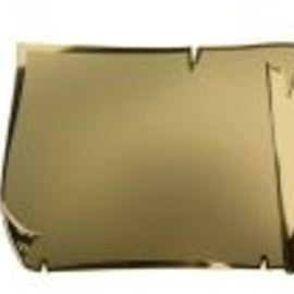 Targa pergamena semplice oro