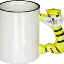 Tazza con manico a tigre