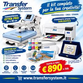 Starter kit per stampa  su targhe premiazioni